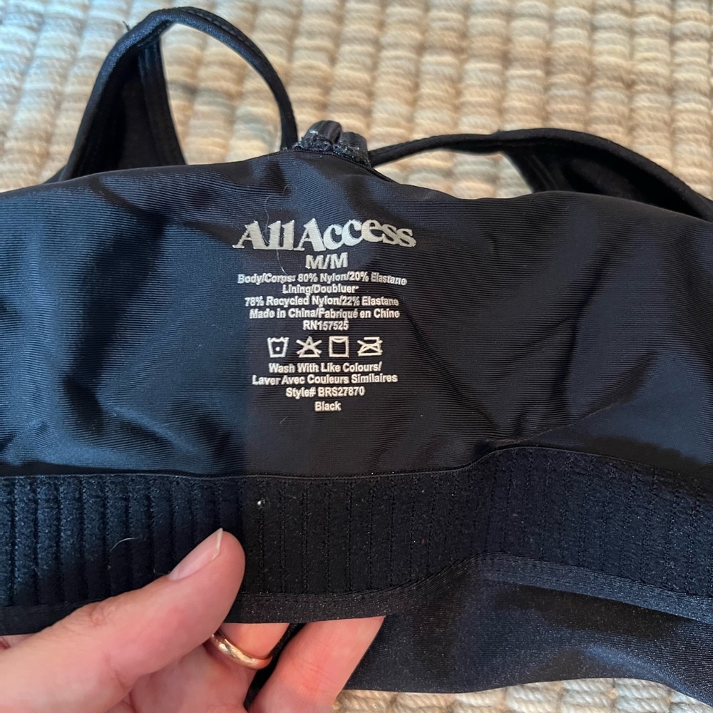 All access jog bra